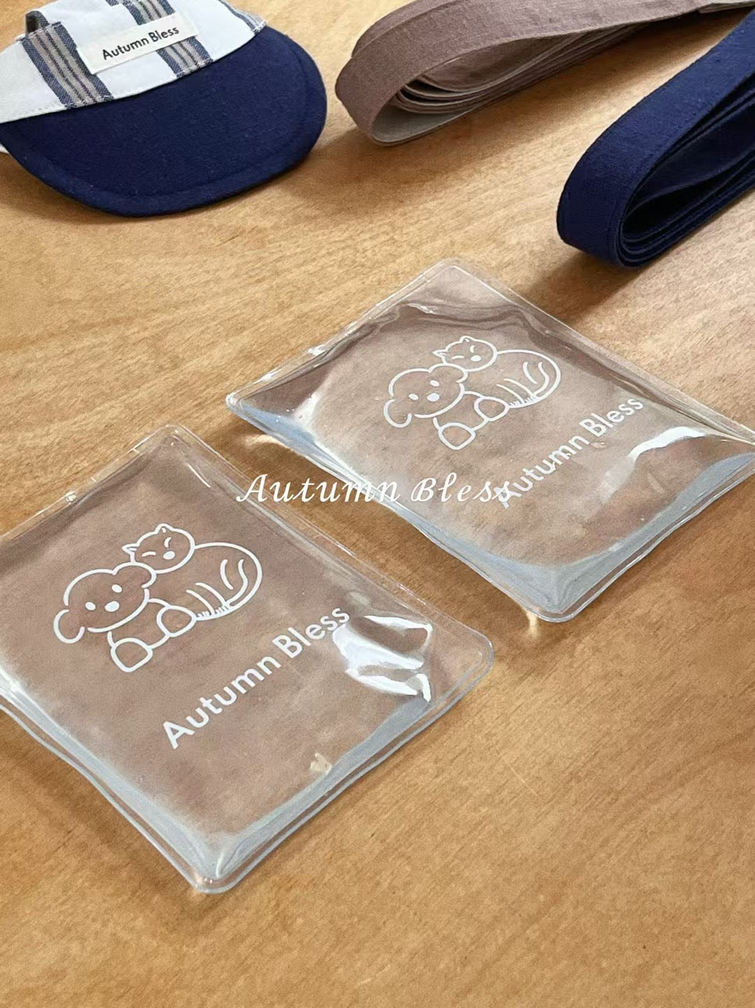 Autumn Bless Cooling Striped Linen Harness – Ice Pack Ready