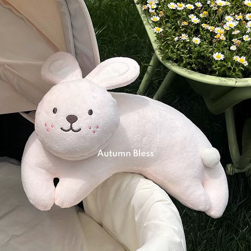 Autumn Bless Fluffy Bunny Hug Pillow for Pets