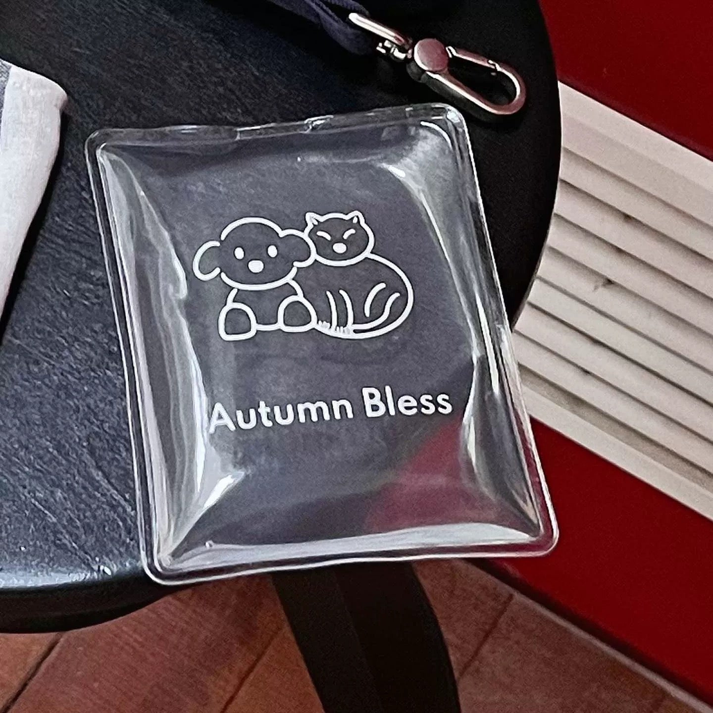 Autumn Bless Cooling Striped Linen Harness – Ice Pack Ready 