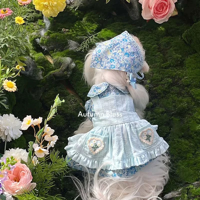 Autumn Bless Floral Apron Layered Dress | Floral Apron Layered Dress 