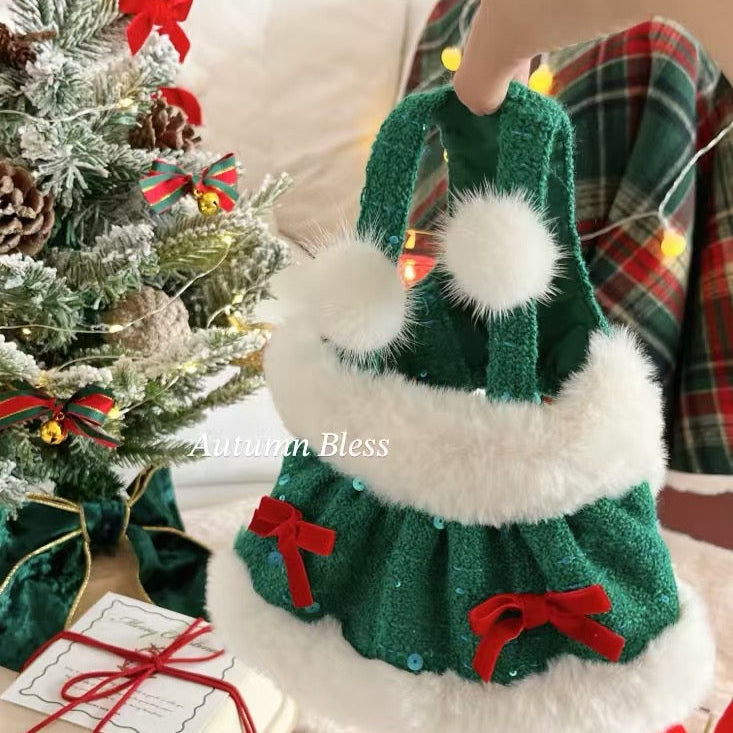 Autumn Bless Snowy Sparkle Christmas Dress