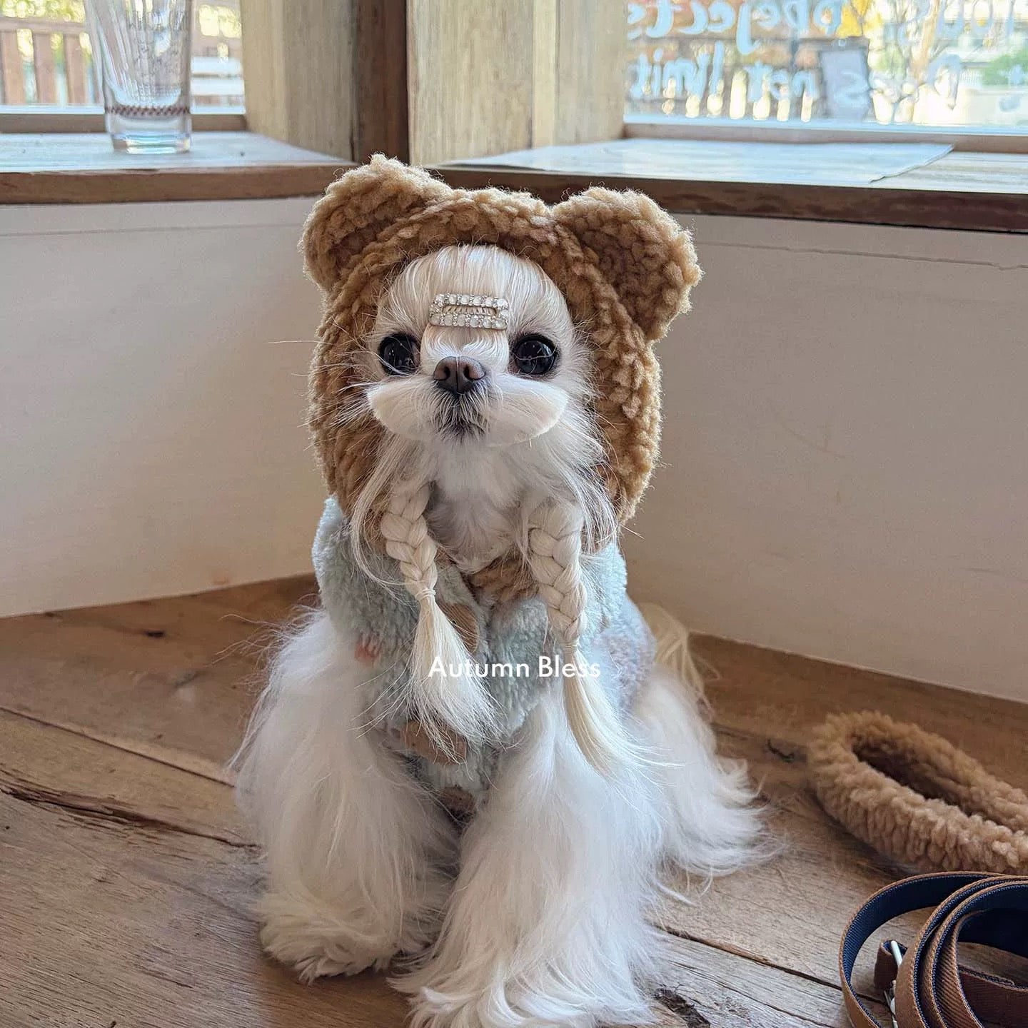 Autumn Bless Teddy Bear Sherpa Hoodie Coat