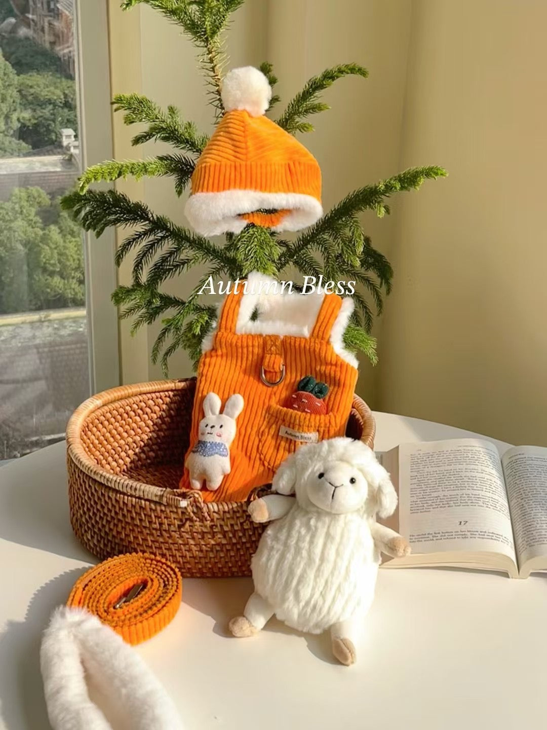 Autumn Bless Cozy Corduroy Vest with Plush Details 