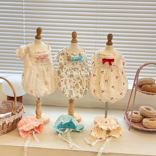 Autumn Bless Puffy Ribbon Home Dress Set