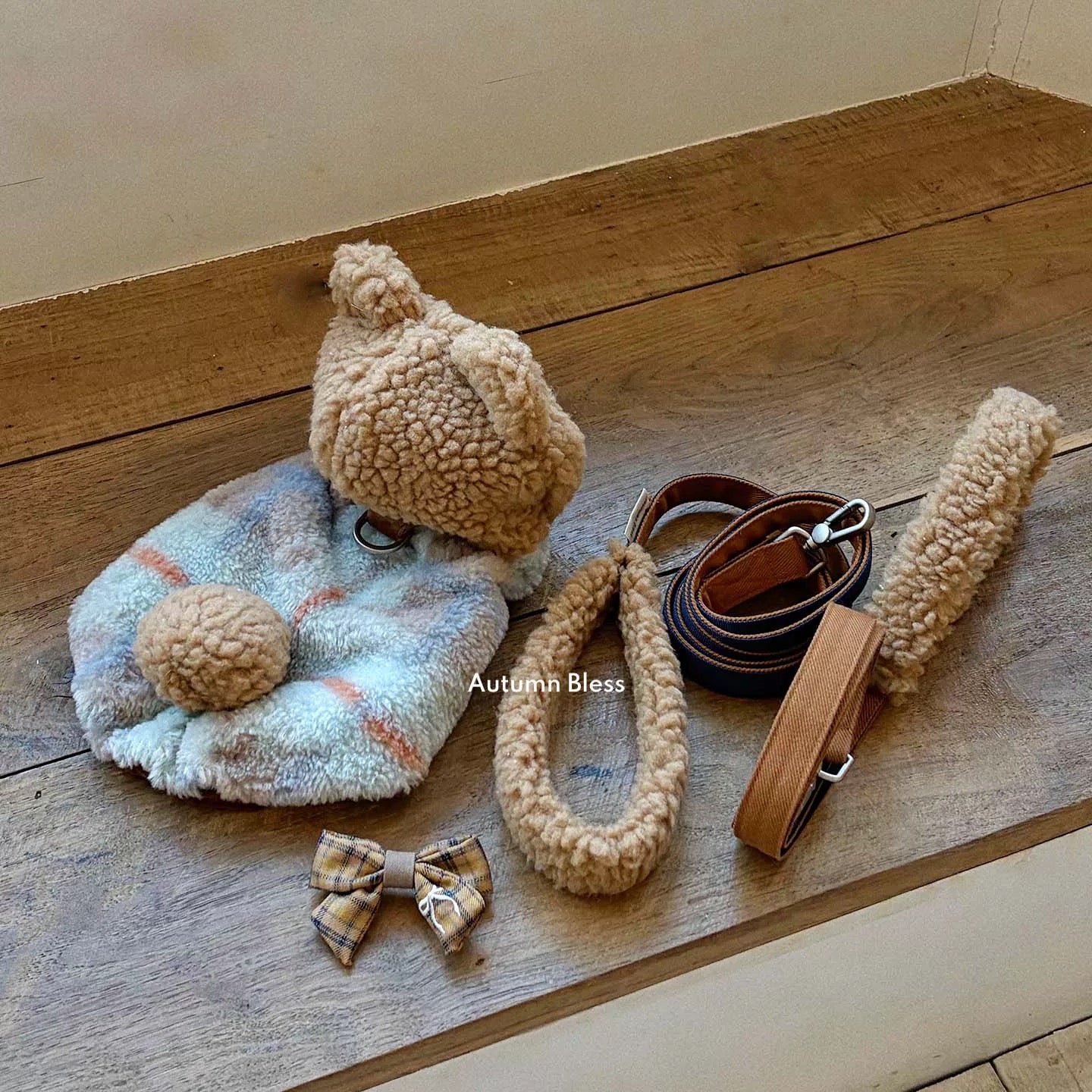 Autumn Bless Teddy Bear Sherpa Hoodie Coat