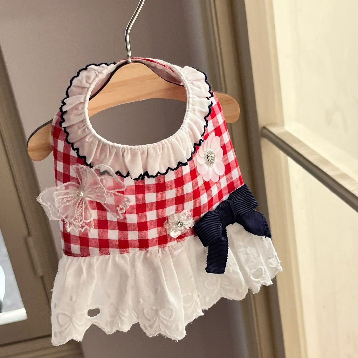 Autumn Bless Floral Checkered Lace Harness