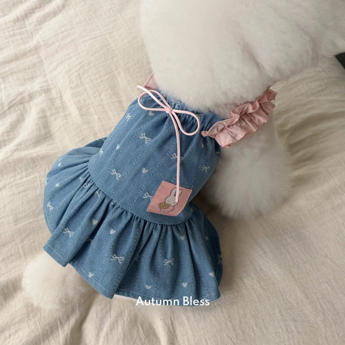 Autumn Bless Vintage Floral Denim Series