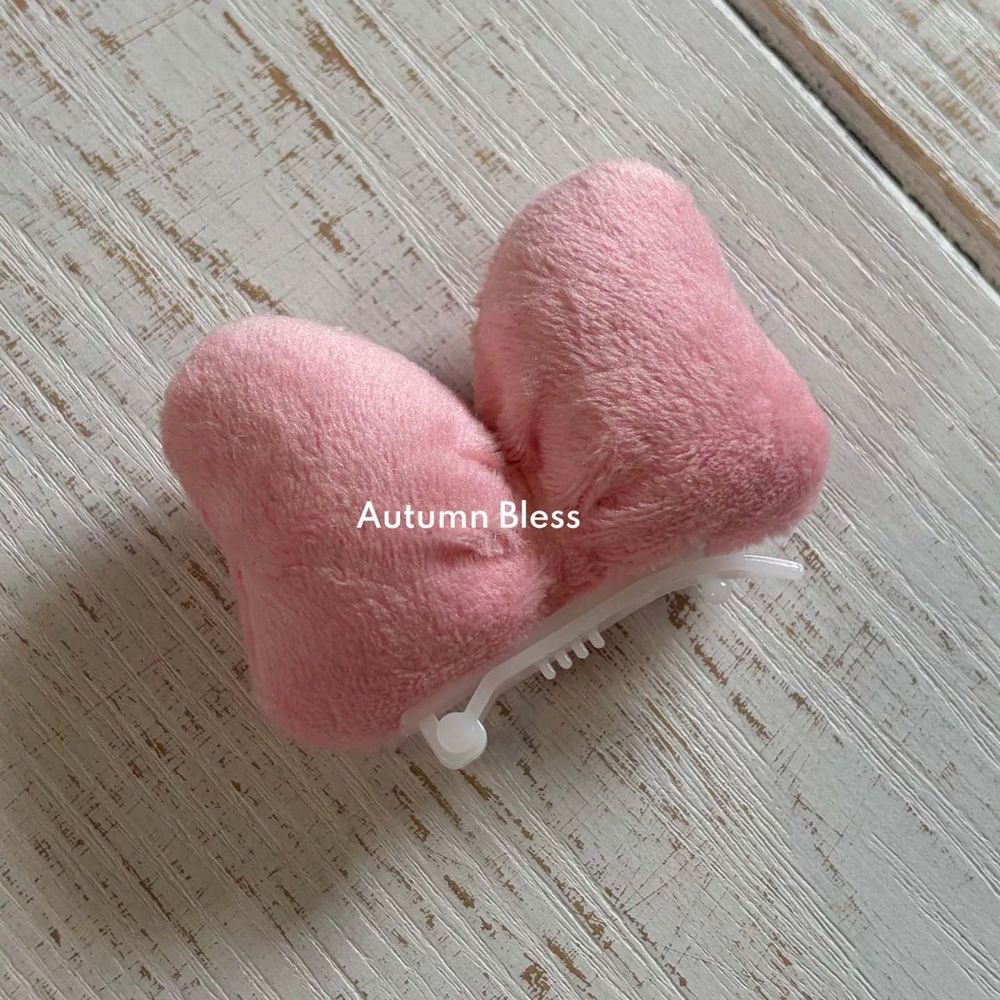 Autumn Bless Furry Cozy Winter Hat – Teddy Print / Quilted Blue