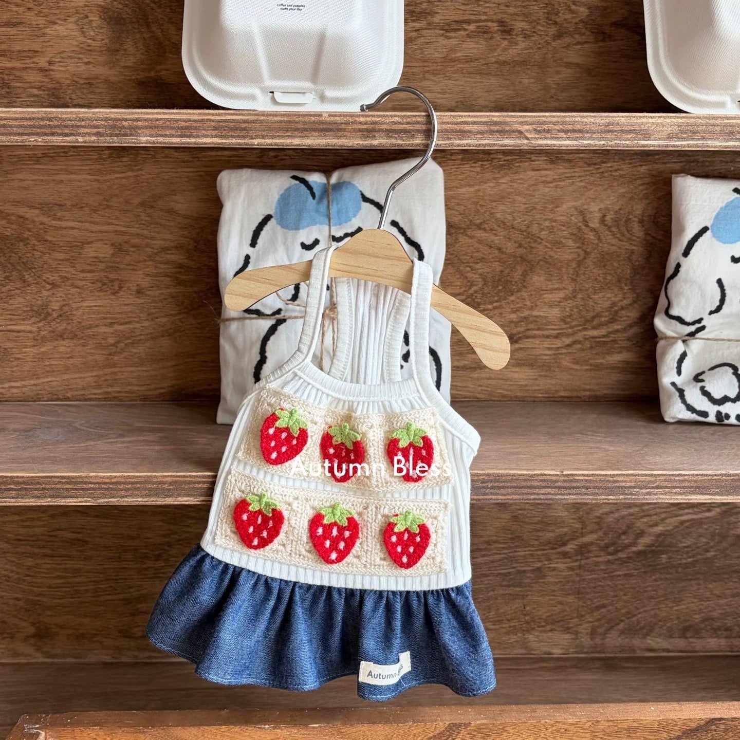 Autumn Bless Strawberry Picnic Dress