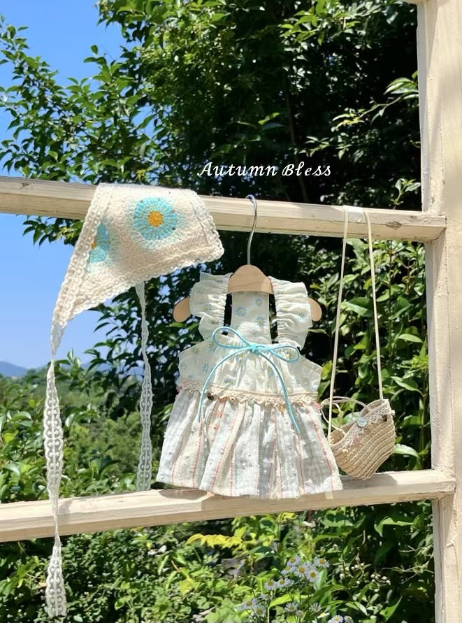 Autumn Bless Bohemian Crochet Head Scarf Dress 