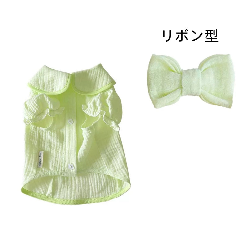 Autumn Bless Cotton Blouse with Puff Sleeves 