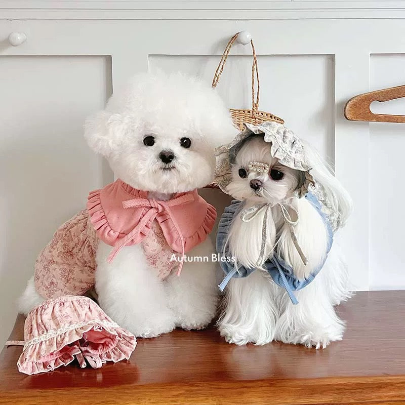 Autumn Bless Floral Quilted Cotton Dress 