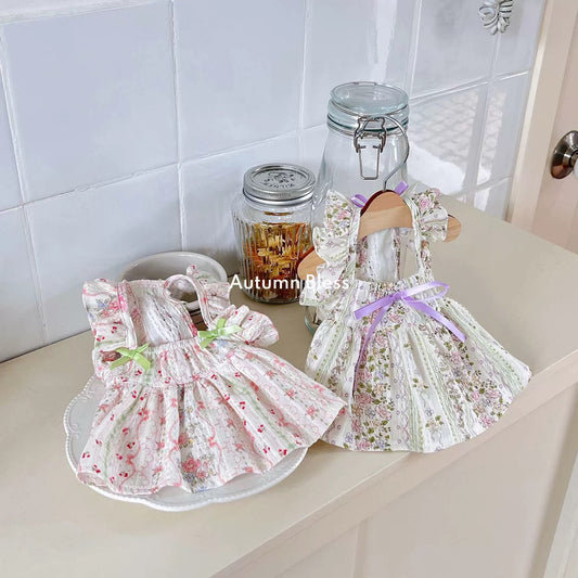 Autumn Bless [Limited Quantity] Country Floral Cotton Dress | Vintage Garden Floral Cotton Dress