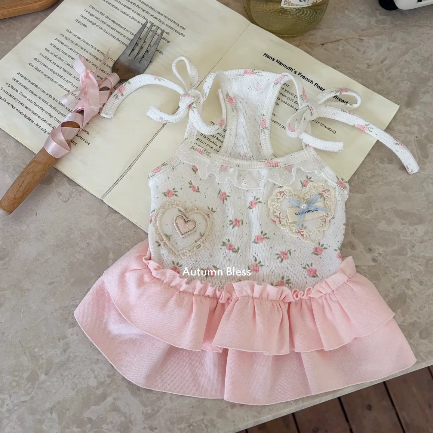 Autumn Bless Blossom Garden One-piece Dress