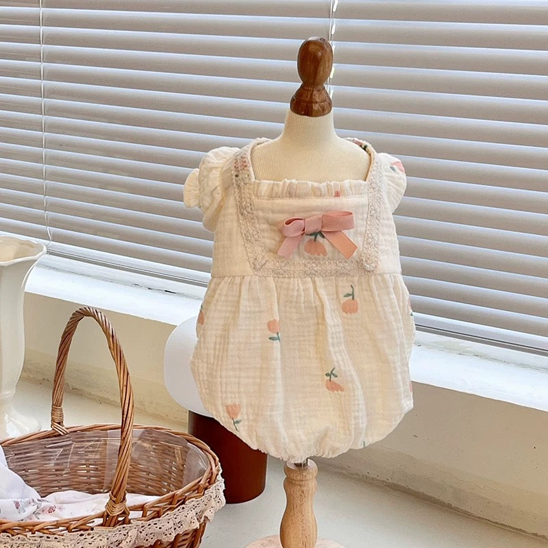 Autumn Bless Puffy Ribbon Home Dress Set