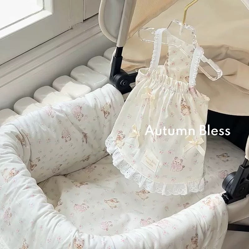 Autumn Bless Floral Cotton Lounge Dress (Summer Pet Cami) | Floral Cotton Lounge Dress 