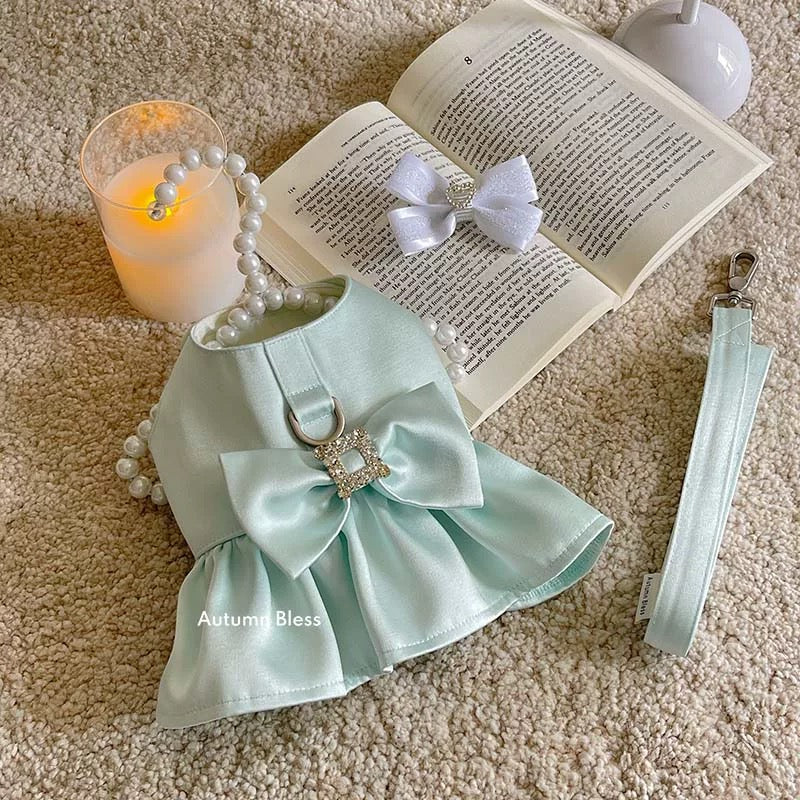 Autumn Bless サテンリボン ハーネスワンピース | Autumn Bless Satin Bow Harness Dress