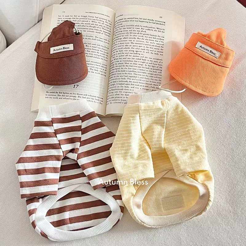 Autumn Bless Breezy Striped Knit Tee (Cap Sold Separately) 