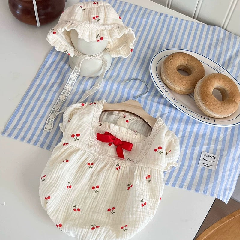 Autumn Bless Puffy Ribbon Home Dress Set