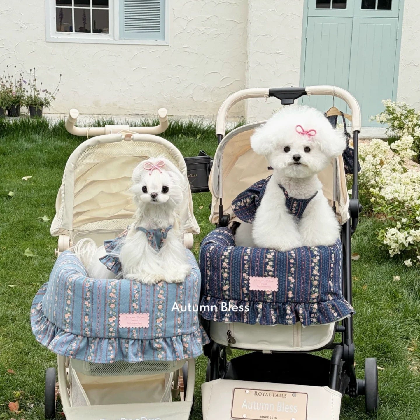 Autumn Bless Vintage Floral Denim Cart Guard