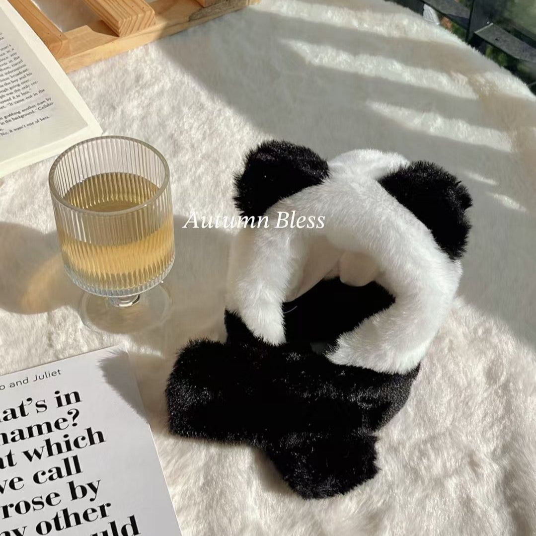 Autumn Bless Cozy Christmas Earmuff Hood Trio