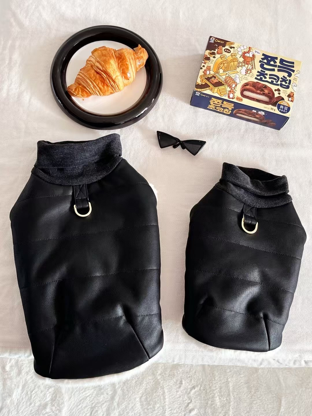 Autumn Bless PU Leather Warm Pet Vest | PU Leather Warm Pet Vest