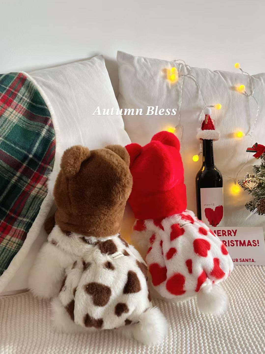 Autumn Bless Cozy Christmas Earmuff Hood Trio