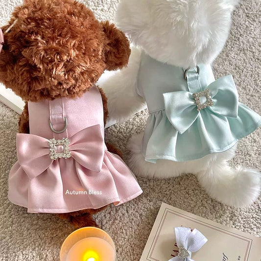 Autumn Bless サテンリボン ハーネスワンピース | Autumn Bless Satin Bow Harness Dress