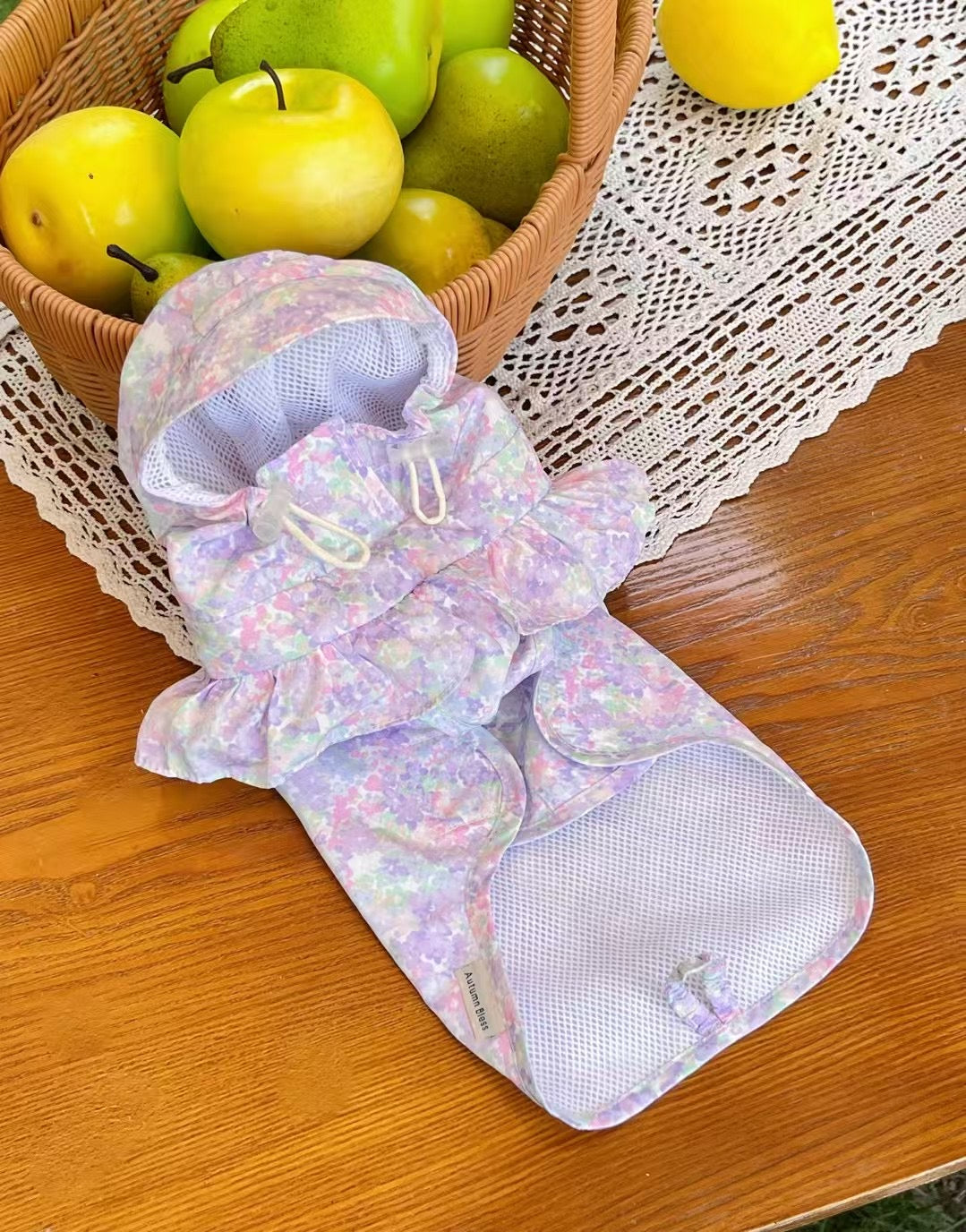 Autumn Bless Pastel Garden Windproof, Waterproof, and UV Coat | PetalShield Waterproof Floral Coat 