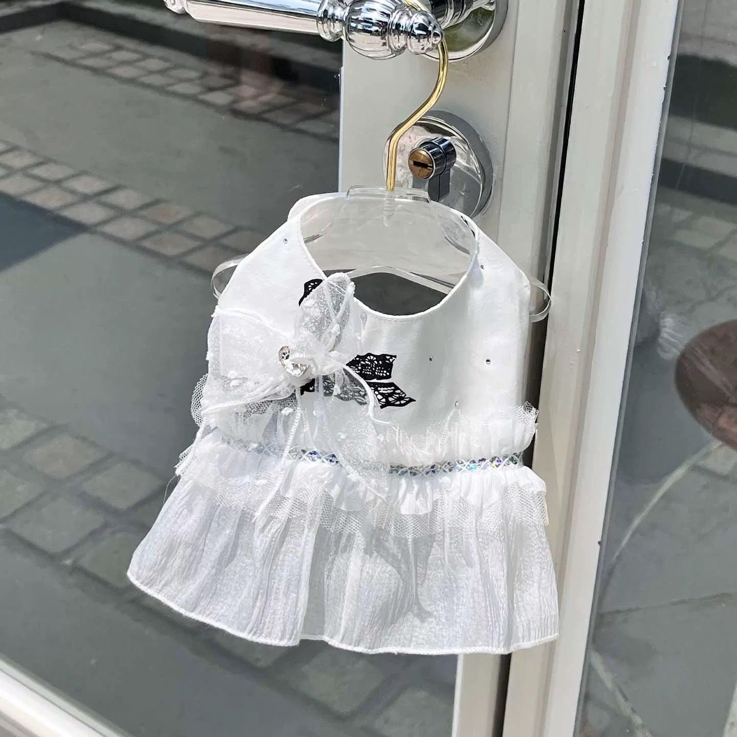 Autumn Bless [Limited Edition] White Lace Bow Harness (with hair clip)