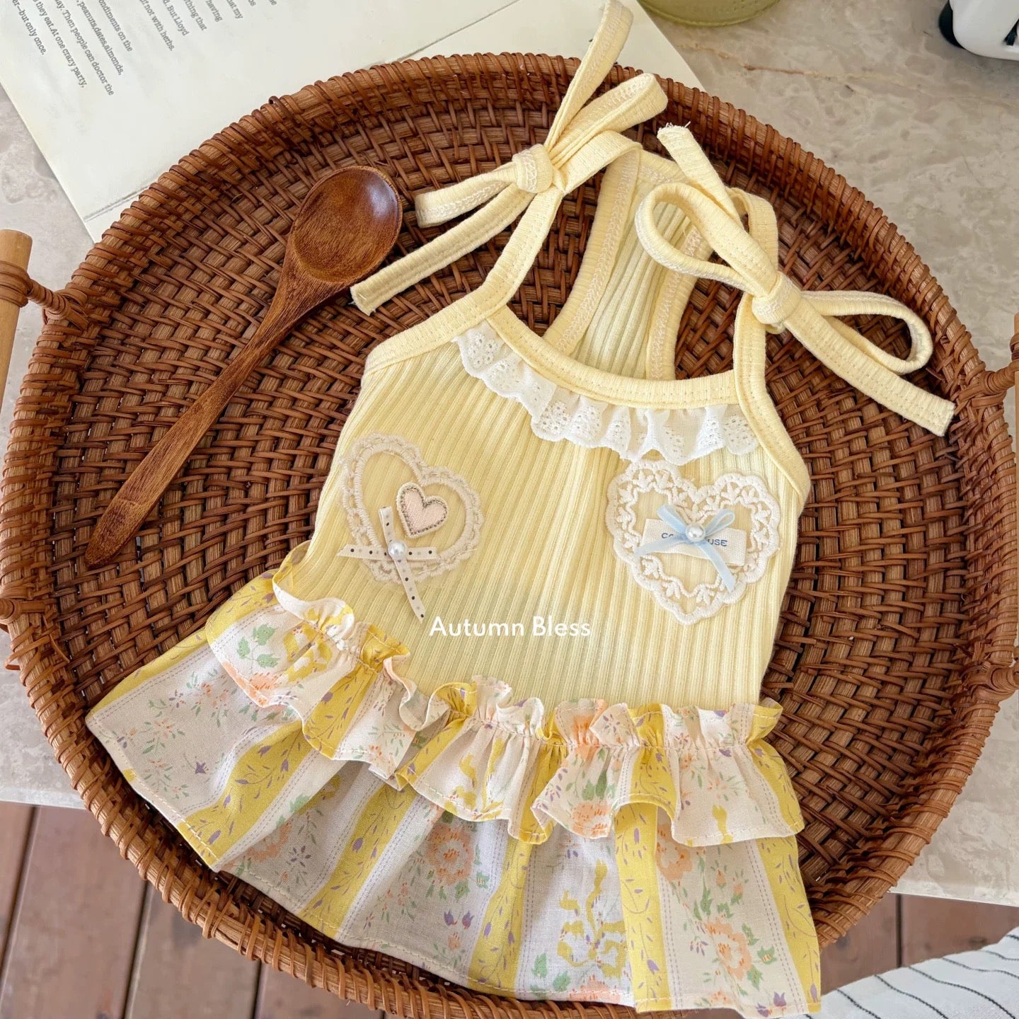 Autumn Bless Blossom Garden One-piece Dress