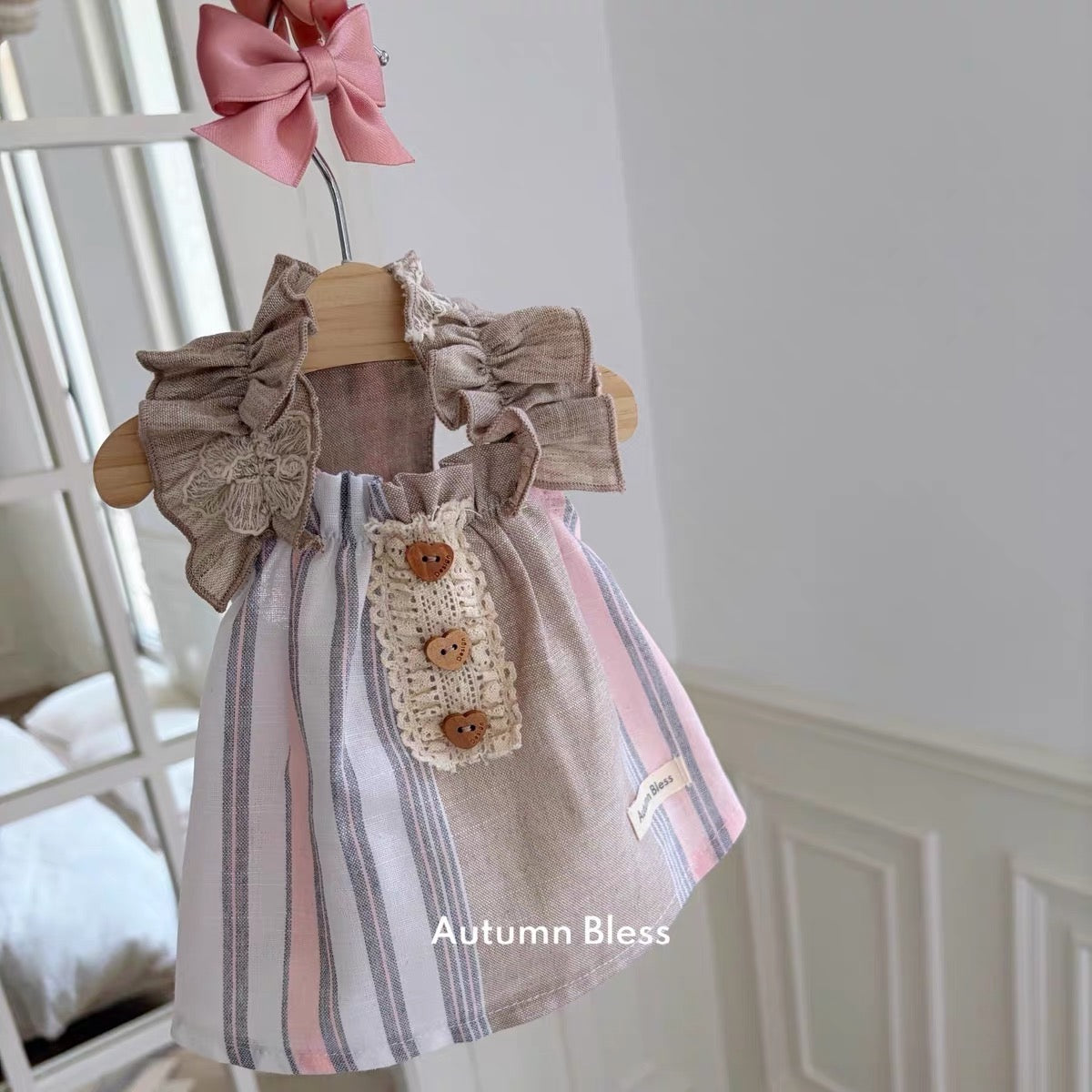 Autumn Bless Vintage Garden Ruffled Dress