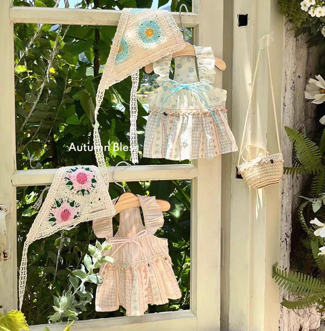 Autumn Bless Bohemian Crochet Head Scarf Dress 