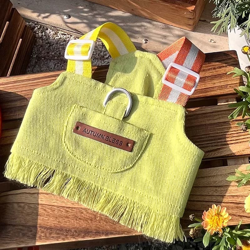 Autumn Bless Rainbow Twill Harness with Fringed Hem 