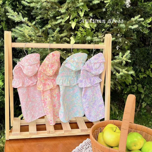 Autumn Bless Pastel Garden Windproof, Waterproof, and UV Coat | PetalShield Waterproof Floral Coat 