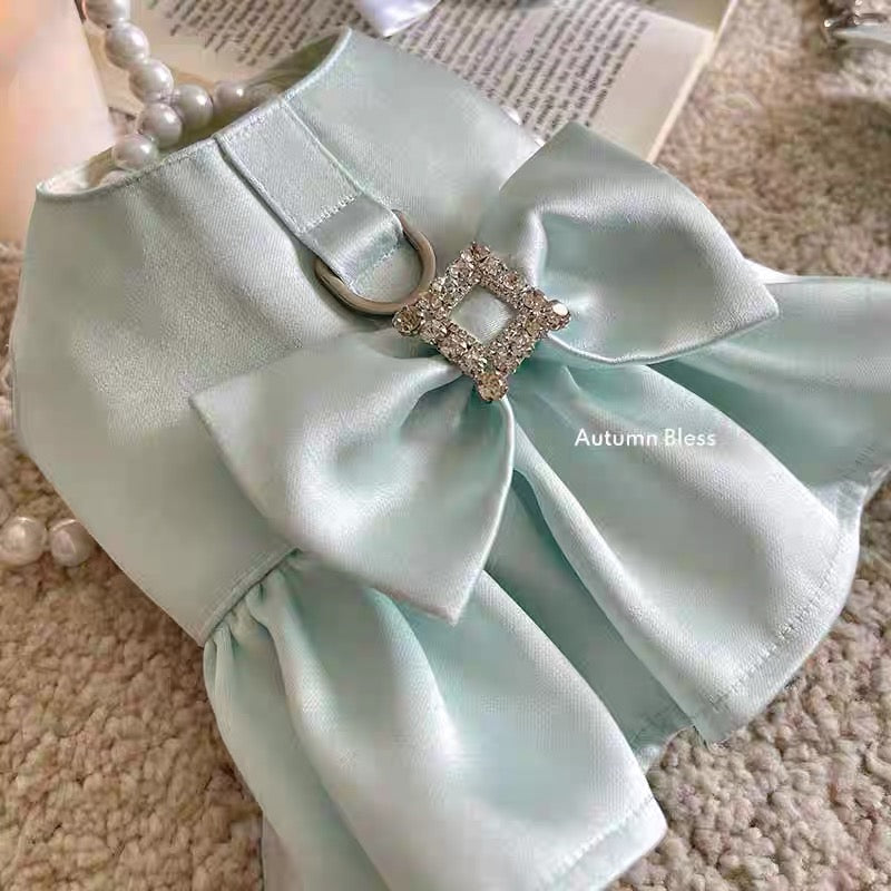 Autumn Bless サテンリボン ハーネスワンピース | Autumn Bless Satin Bow Harness Dress