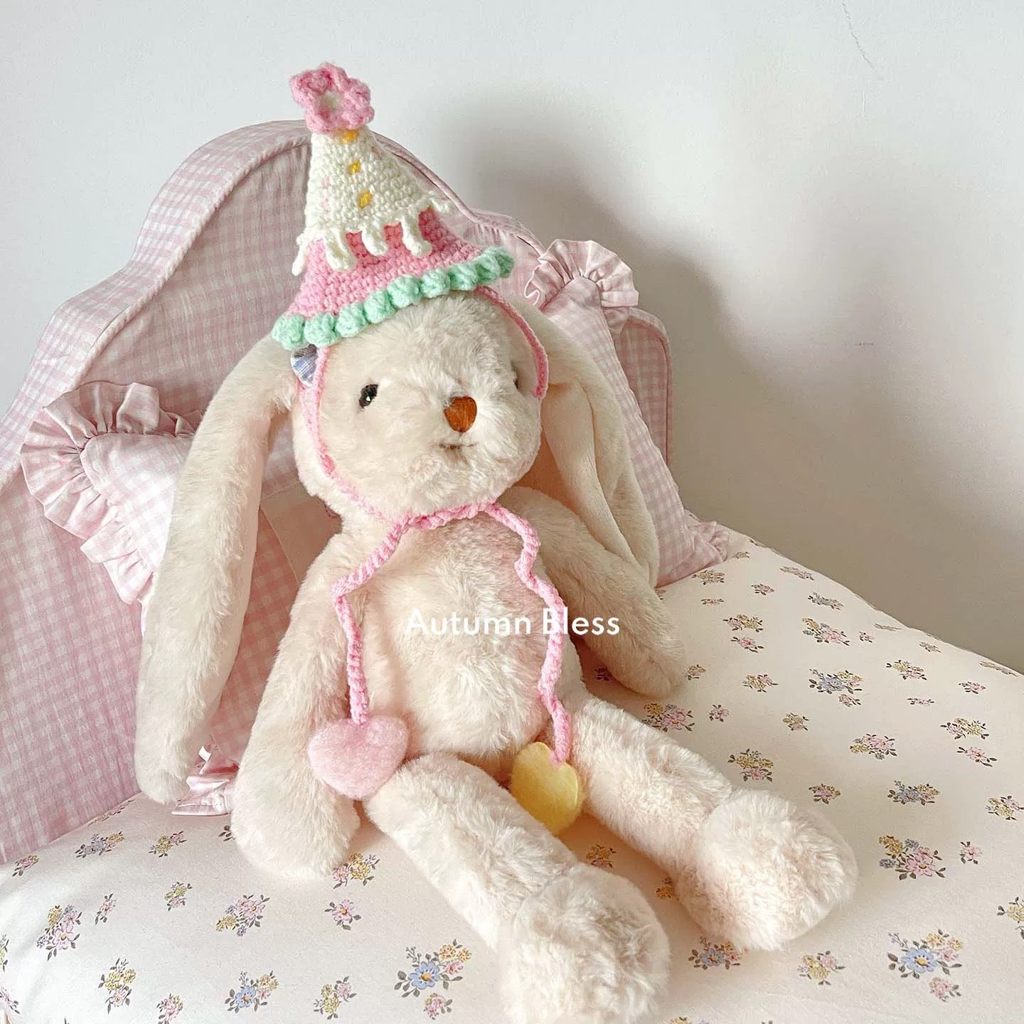 Autumn Bless Pastel Cake Frill Knit Dress 