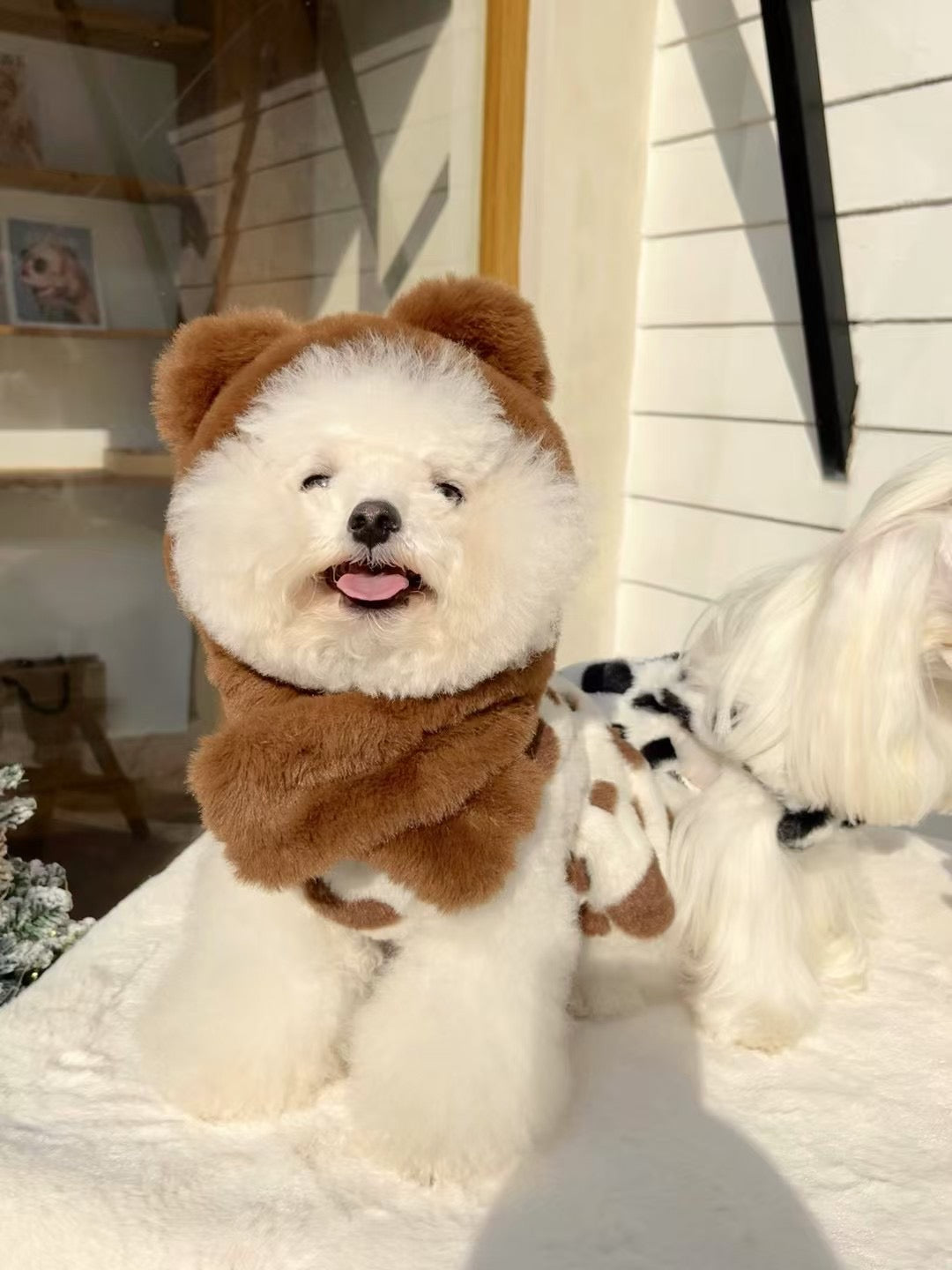 Autumn Bless Cozy Christmas Earmuff Hood Trio