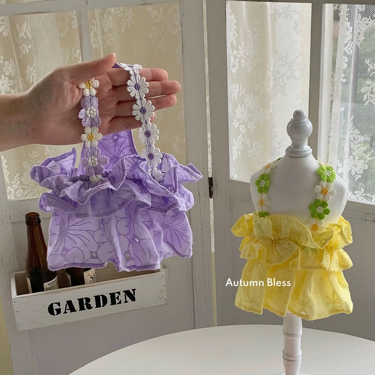 Autumn Bless Daisy Breeze Ruffle Dress 