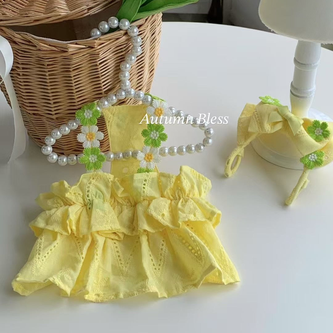 Autumn Bless Daisy Breeze Ruffle Dress 