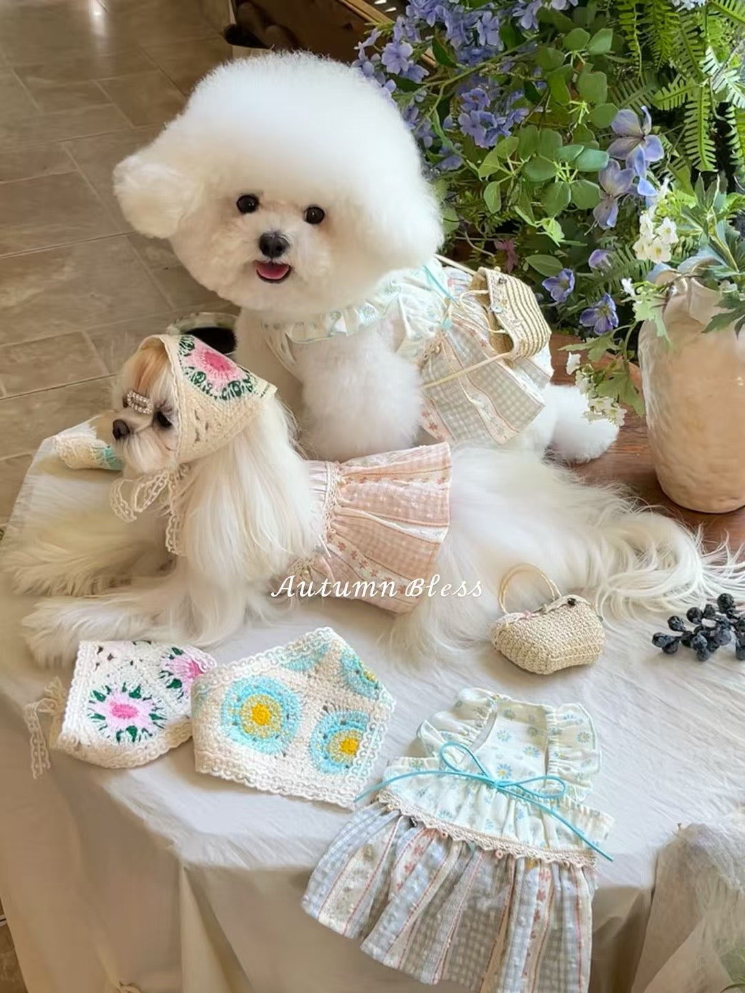 Autumn Bless Bohemian Crochet Head Scarf Dress 