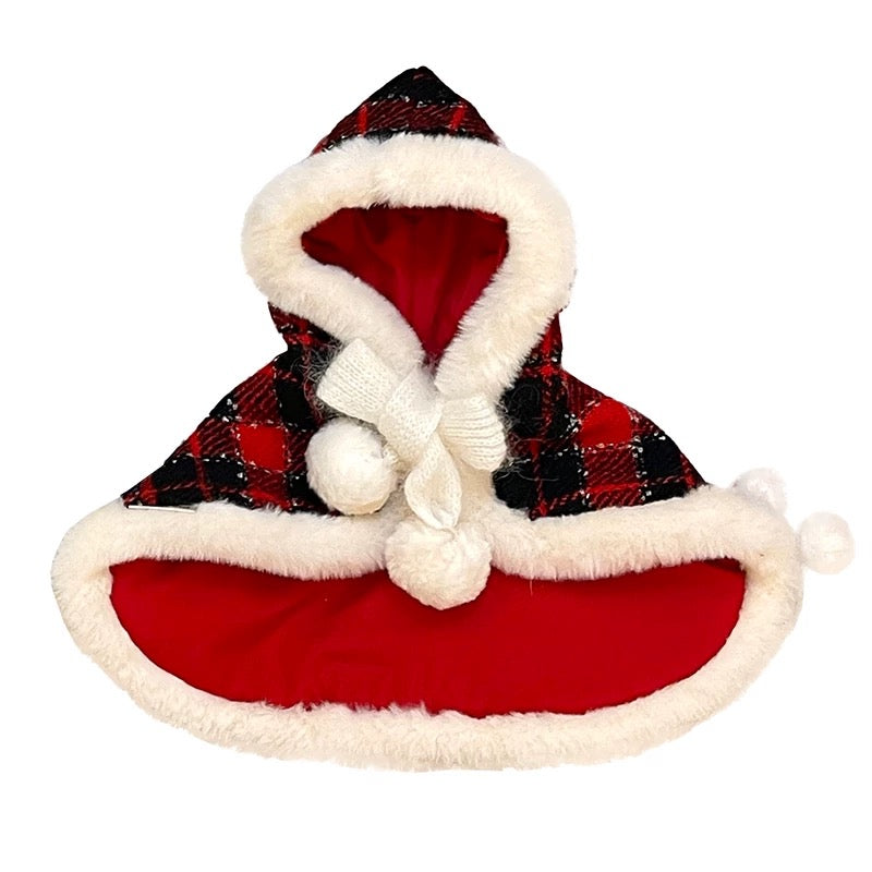 Autumn Bless Merry Tartan Reversible Pet Cloak