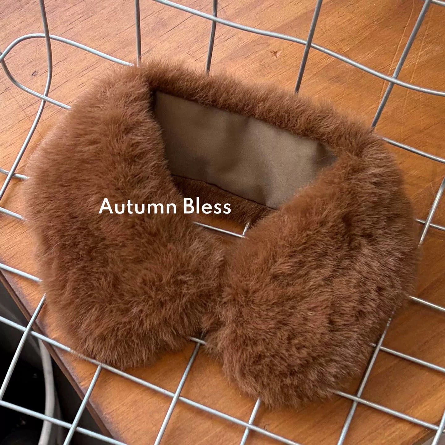 Autumn Bless Fluffy Ribbon Fur Cape (Clip/Pin Compatible) 