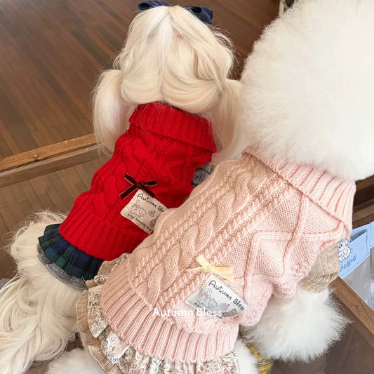 Autumn Bless Soft Wool Touch Knit Vest 