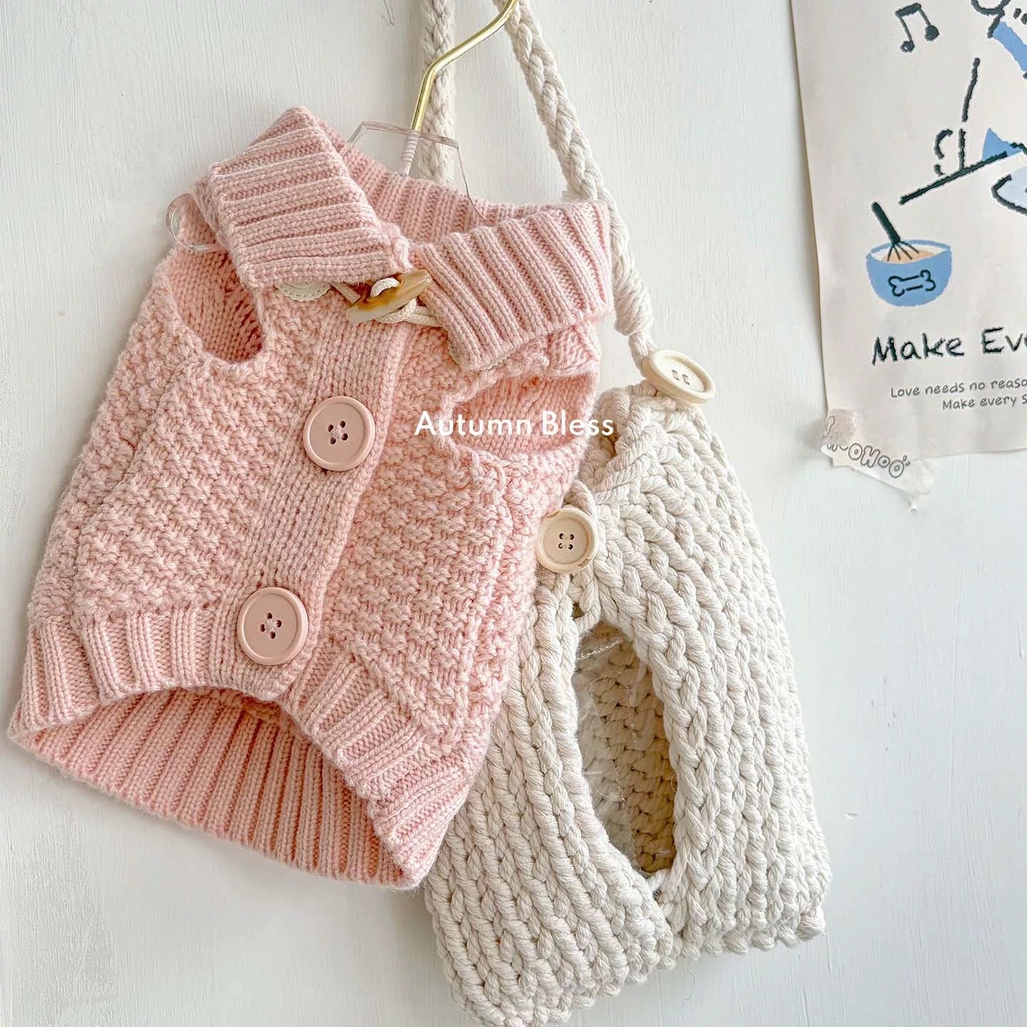 Autumn Bless Soft Wool Touch Knit Vest 